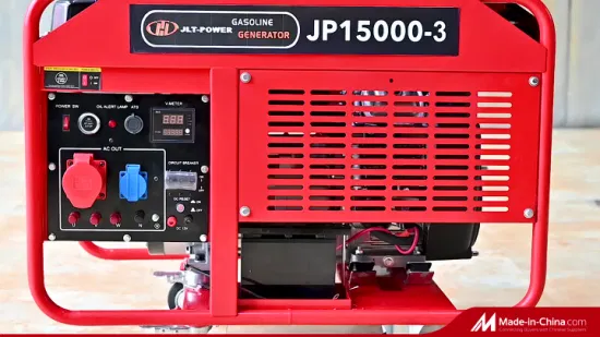 10KW 12KW Key Start Twin Cylinder Gasoline Engine Portable Generator Set
